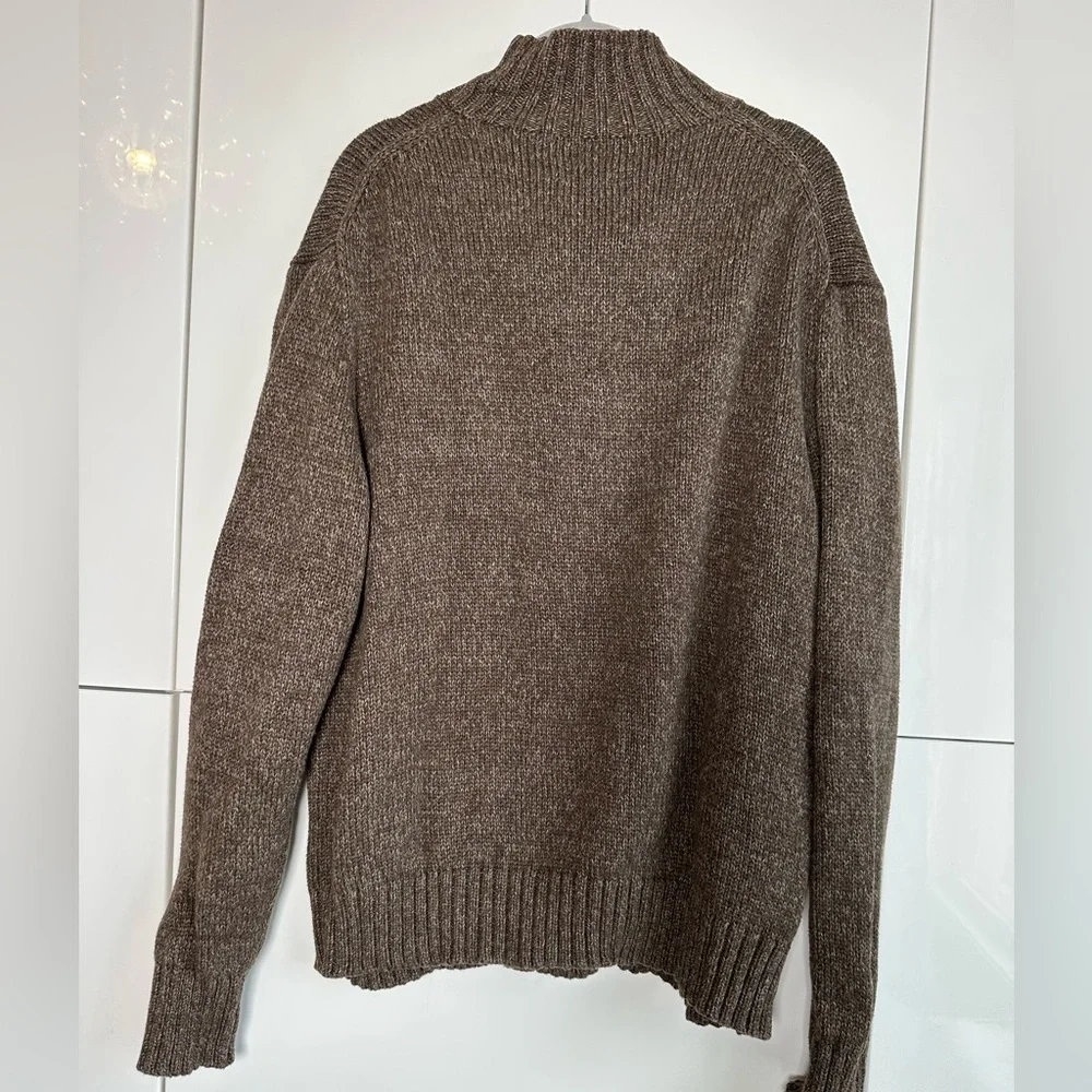Vintage Polo Ralph Lauren Knit Sweater Brown Heather Old Money Grandpacore L